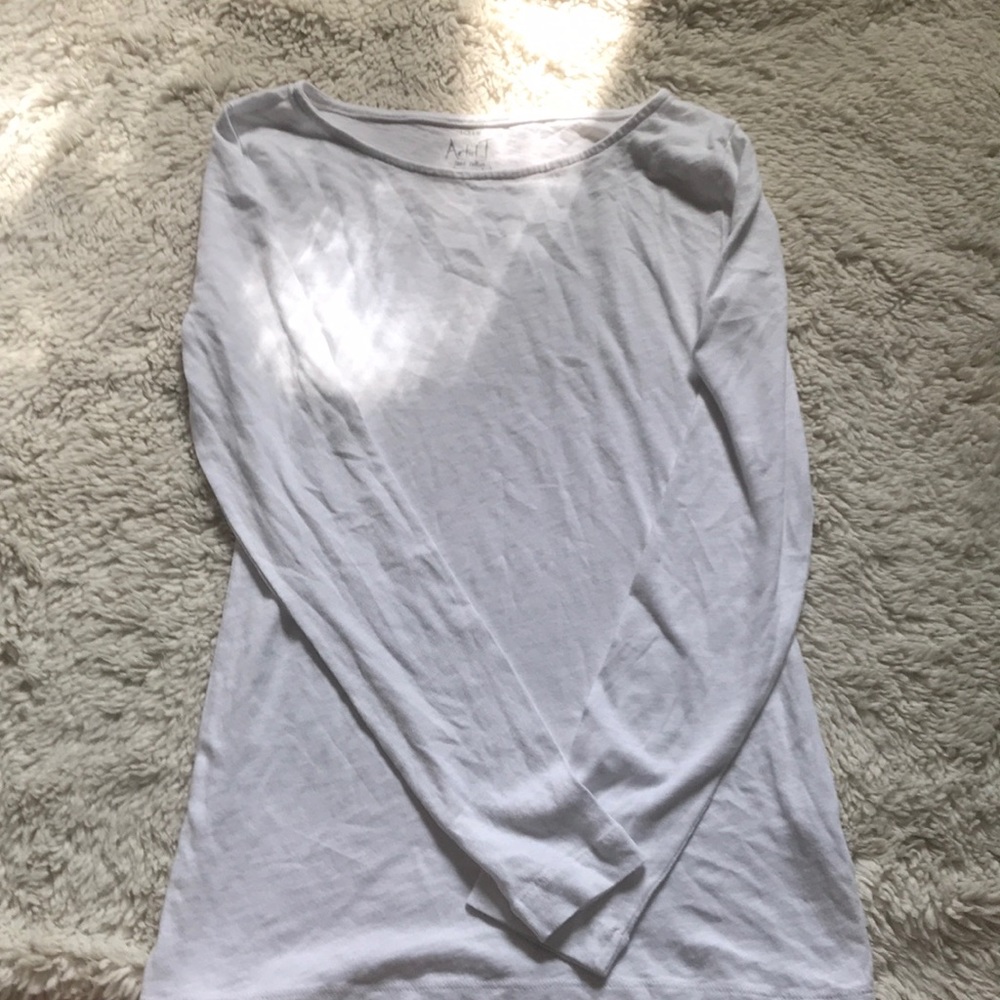 Pure White long sleeve J Crew Shirt